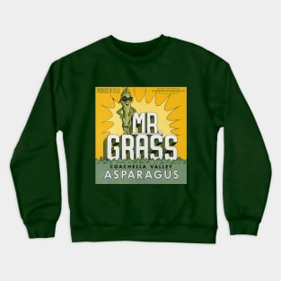 Vintage Mr. Grass Asparagus Label Crewneck Sweatshirt